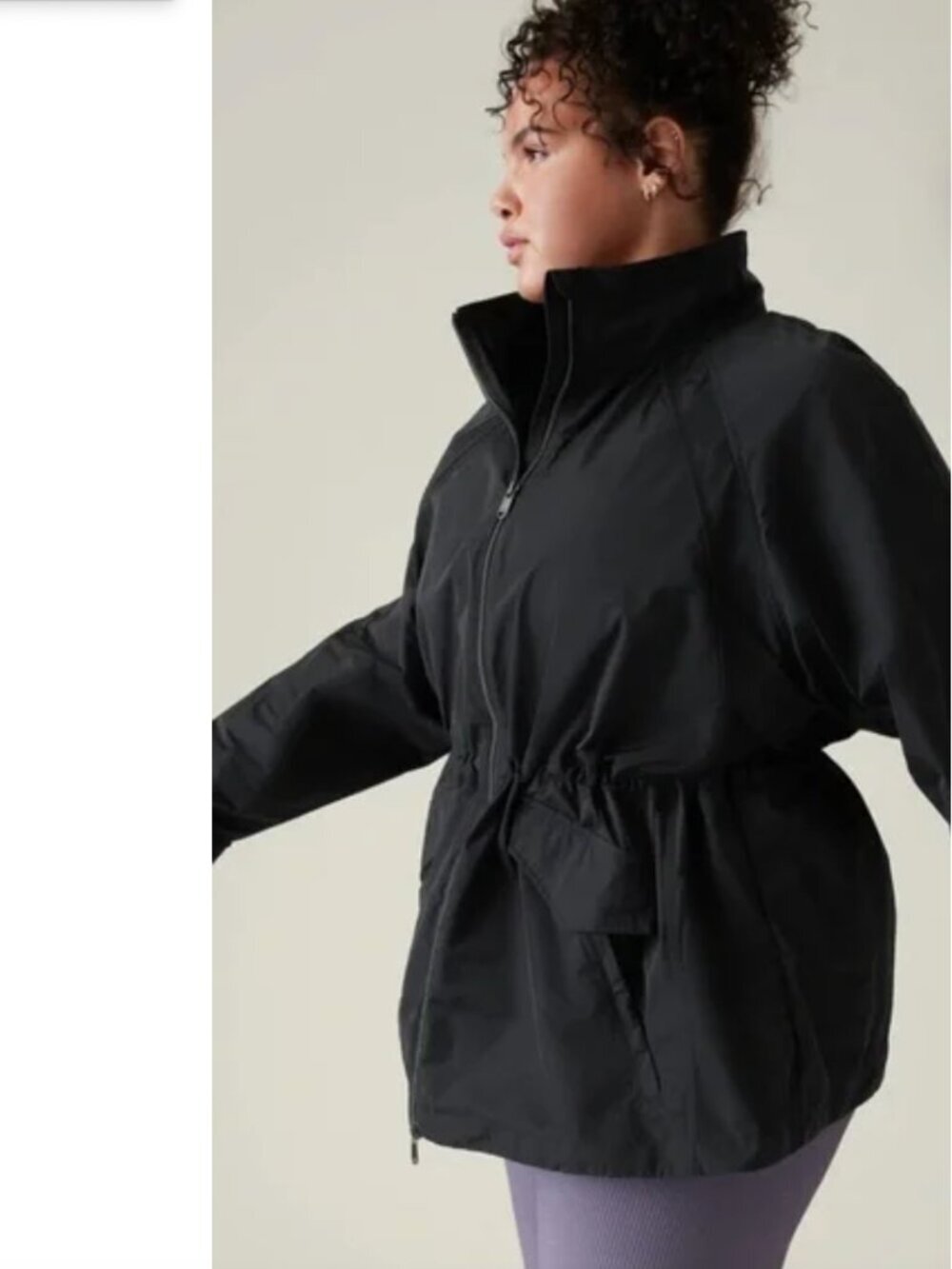 Athleta Black Westerly Windbreaker Jacket
